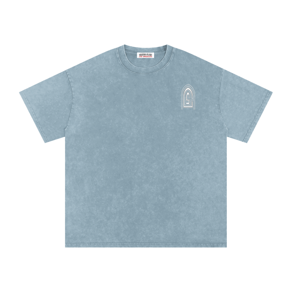 Snow Washed Oversized Cotton T-Shirt