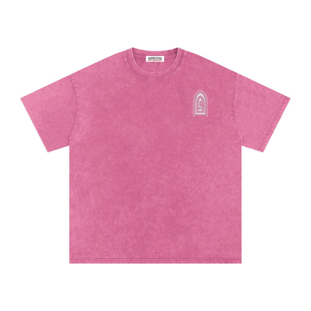 Snow Washed Oversized Cotton T-Shirt