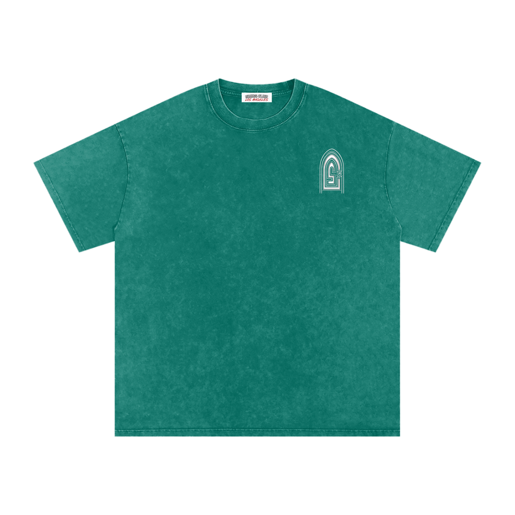 Snow Washed Oversized Cotton T-Shirt